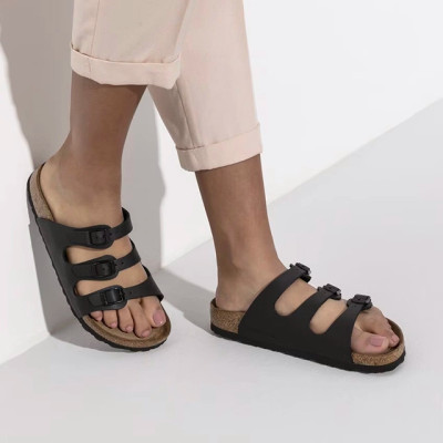 Birkenstock Florida Soft Footbed Sandal – Birko-Flor Black – Women’s