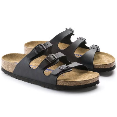 Birkenstock Florida Soft Footbed Sandal – Birko-Flor Black – Women’s