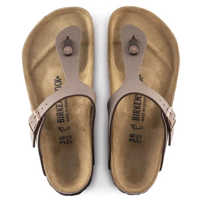Birkenstock Gizeh Sandal – Birkibuc Mocha – Women’s
