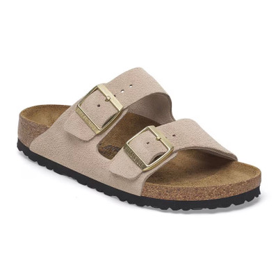 Birkenstock Women's Arizona Sandcastle Suede Leather Sandal