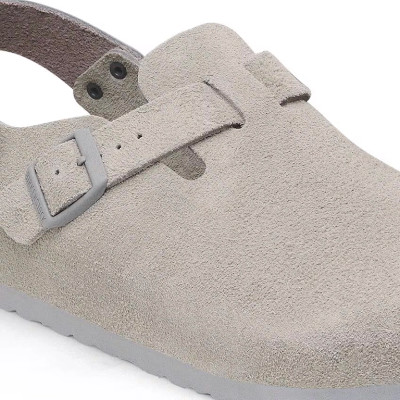 Birkenstock Tokio Clog – Stone Coin Suede Leather – Women’s