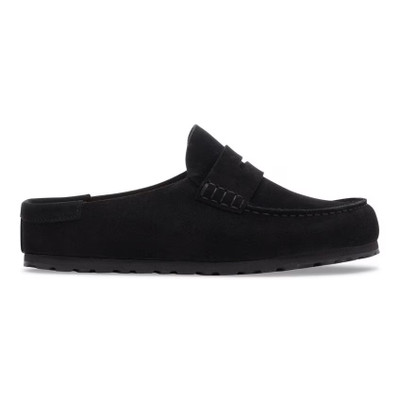 Birkenstock Women's Naples Black Suede Leather Clog