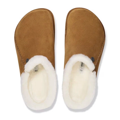 Birkenstock Zermatt Clog – Shearling Mink Suede Leather – Women’s