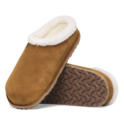Birkenstock Women's Zermatt Shearling Mink Suede Leather Clog Birkenstock Women's Zermatt Shearling Mink Suede Leather Clog