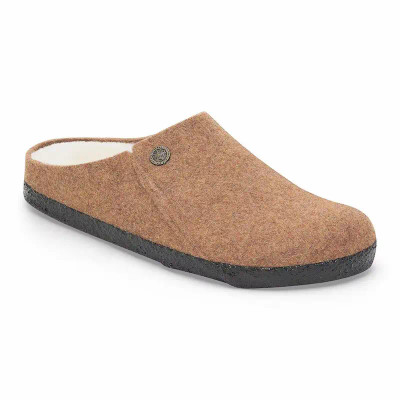 Birkenstock Zermatt Clog – Wool Shearling Toffee Melange – Women's