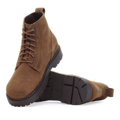 Birkenstock Men's Highwood Lace Mid Dark Tea Suede Leather Boot