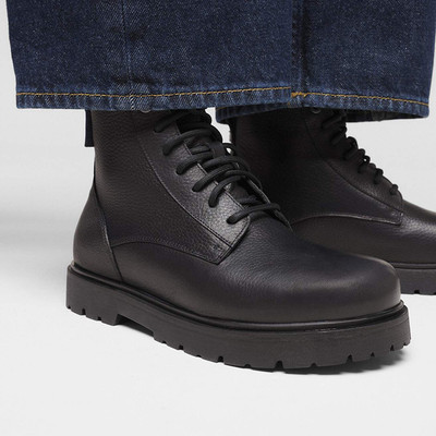 Birkenstock Men's Highwood Lace Mid Black Leather Boot