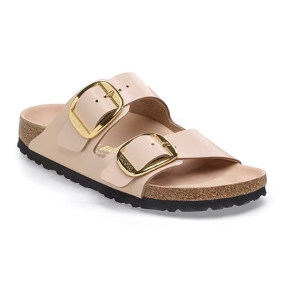 Birkenstock Women's Arizona Big Buckle High Shine New Beige Sandal