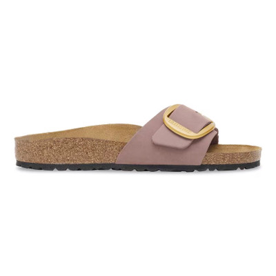 Birkenstock Women's Madrid Big Buckle Faded Purple Nubuck Leather Sandal