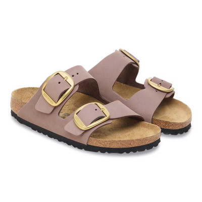 Birkenstock Women's Arizona Big Buckle Faded Purple Nubuck Leather Sandal