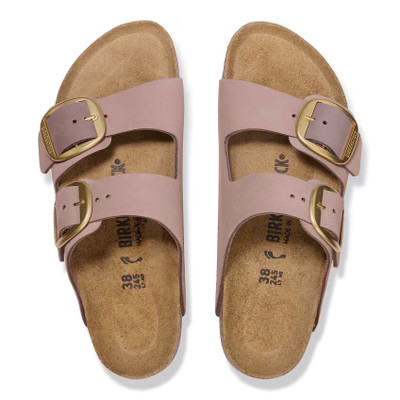 Birkenstock Women's Arizona Big Buckle Faded Purple Nubuck Leather Sandal