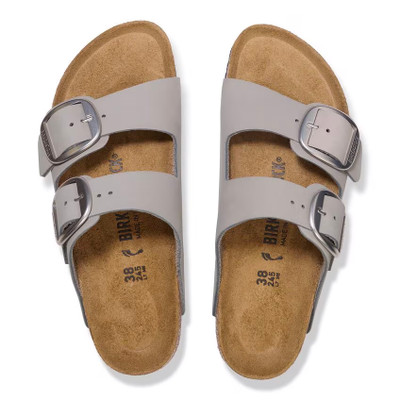 Birkenstock Women's Arizona Big Buckle Stone Coin Nubuck Leather Sandal