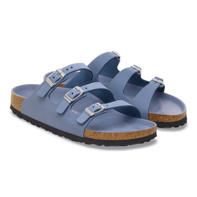 Birkenstock Women's Florida HEX Stone Blue Nubuck Leather Sandal