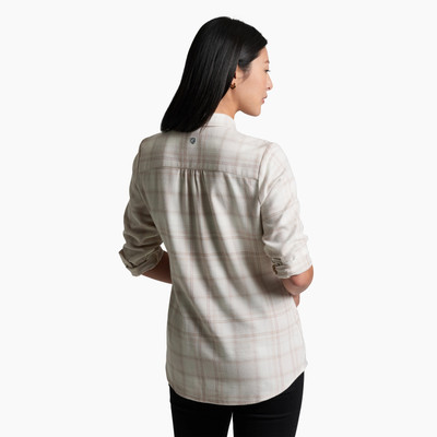 Kuhl Women's Whisper Flannel Long Sleeve Shirt - Vannila Kuhl Women's Whisper Flannel Long Sleeve Shirt - Vannila