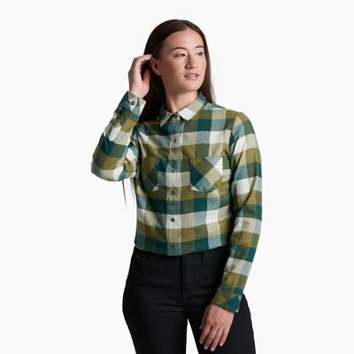 Kuhl Women's Darcy Flannel Long Sleeve Shirt - Meadow Kuhl Women's Darcy Flannel Long Sleeve Shirt - Meadow
