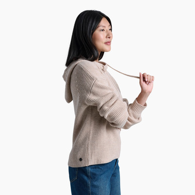 Kuhl Women's Fireside Sweater Hoodie - Natural Kuhl Women's Fireside Sweater Hoodie - Natural