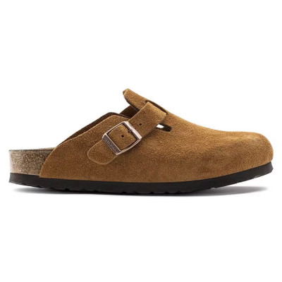 Birkenstock Boston Soft Footbed Clog – Mink Suede Leather – Unisex