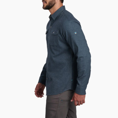 Kuhl Men's Descendr Flannel Long Sleeve Shirt - Deep Abyss Kuhl Men's Descendr Flannel Long Sleeve Shirt - Deep Abyss