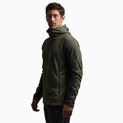 Kuhl Men's Reactiv Grid Full Zip Hoodie - Moss Stone Kuhl Men's Reactiv Grid Full Zip Hoodie - Moss Stone