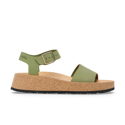 Birkenstock Glenda Sandal – Green Tea Nubuck Leather – Women’s