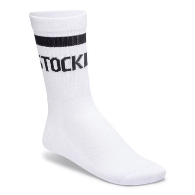 Birkenstock Cotton crew Stripe Socks - White Black Birkenstock Cotton crew Stripe Socks - White Black
