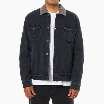 Katin Men's Harris Denim Jacket - Washed black