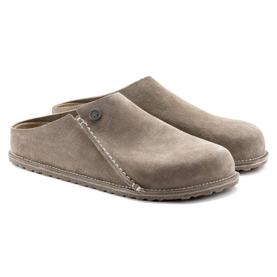 Birkenstock Zermatt 365 Clog – Grey Taupe Suede Leather – Men’s