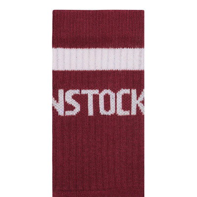Birkenstock Cotton crew Stripe Zinfandel Eggshell Socks