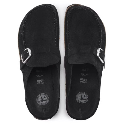 Birkenstock Buckley Clog – Black Suede Leather – Women’s