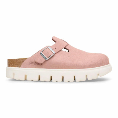 Birkenstock Boston Chunky Clog – Suede Leather Pink Clay – Women’s