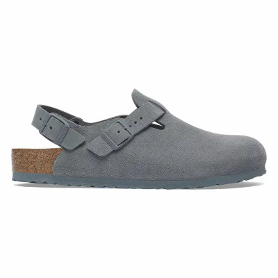 Birkenstock Tokio Clog - Basalt Gray Suede - Men's