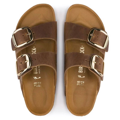 Birkenstock Arizona Big Buckle – Women’s Sandal – Cognac Oiled Leather