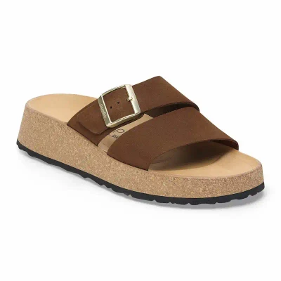 Birkenstock Almina Sandal – Dark Tea Nubuck – Women's
