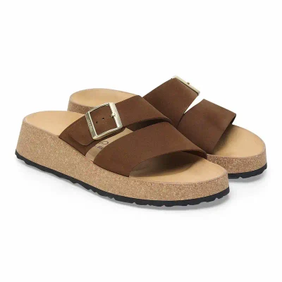 Birkenstock Almina Sandal – Dark Tea Nubuck – Women's