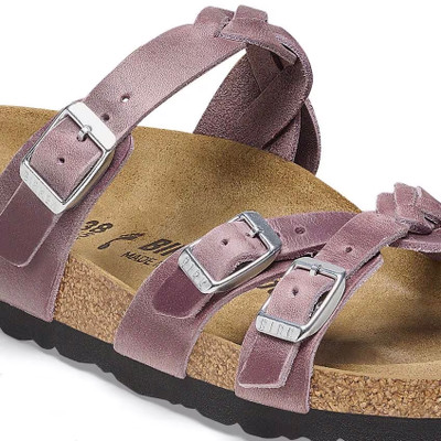 Birkenstock Women's Franca Braided Lavender Oiled Leather Sandal Birkenstock Women's Franca Braided Lavender Oiled Leather Sandal