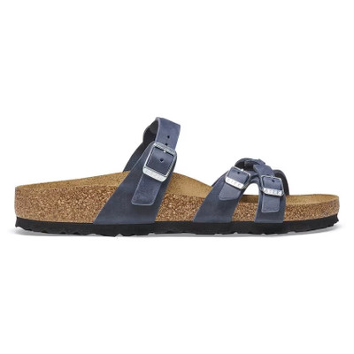 Birkenstock Women's Franca Braided Navy Oiled Leather Sandal