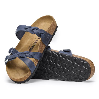 Birkenstock Women's Franca Braided Navy Oiled Leather Sandal
