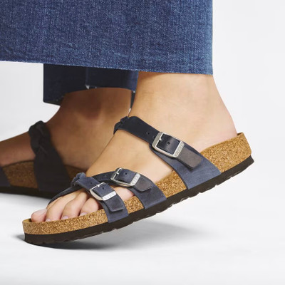 Birkenstock Franca Braided Sandal – Navy Oiled Leather – Women’s