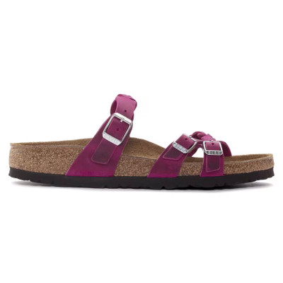 Birkenstock Women's Franca Braided Festival Fuchsia Oiled Leather Sandal Birkenstock Women's Franca Braided Festival Fuchsia Oiled Leather Sandal