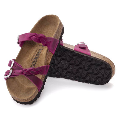 Birkenstock Women's Franca Braided Festival Fuchsia Oiled Leather Sandal Birkenstock Women's Franca Braided Festival Fuchsia Oiled Leather Sandal