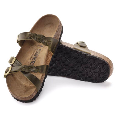 Birkenstock Franca Braided Sandal – Green Olive Oiled Leather – Women’s