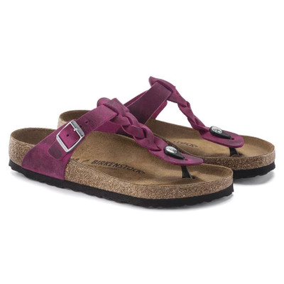 Birkenstock Women's Gizeh Braided Festival Fuchsia Oiled Leather Sandal Birkenstock Women's Gizeh Braided Festival Fuchsia Oiled Leather Sandal