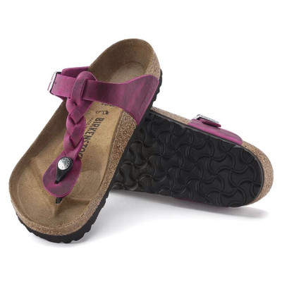 Birkenstock Women's Gizeh Braided Festival Fuchsia Oiled Leather Sandal Birkenstock Women's Gizeh Braided Festival Fuchsia Oiled Leather Sandal