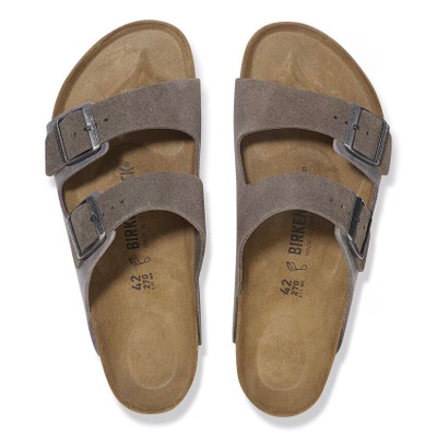 Birkenstock Arizona Sandal – Concrete Gray/Iron Suede Oiled Leather – Men’s