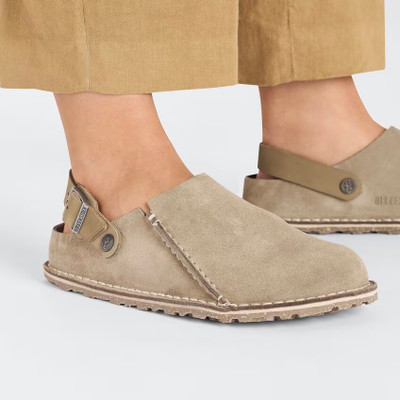 Birkenstock Lutry Premium Clog – Gray Taupe Suede Leather – Unisex