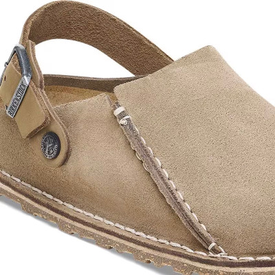 Birkenstock Lutry Premium Clog – Gray Taupe Suede Leather – Unisex