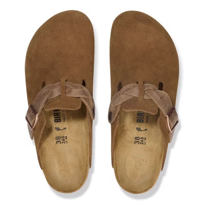 Birkenstock Boston Clog – Braided Mink Suede Leather – Women’s