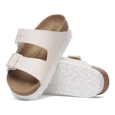Birkenstock Arizona Sandal – Flex Platform Eggshell Birko-Flor – Women’s