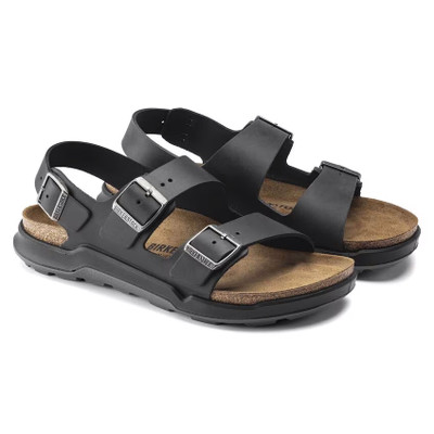 Birkenstock Milano Crosstown Sandal – Black Oiled Leather – Men’s