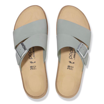 Birkenstock Women's Almina Pure Sage Nubuck Leather Sandal